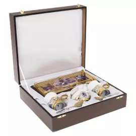 Набор кофейный "Зимнее утро" на 2 персоны, Златоуст