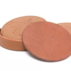 Garrett cup holders made of genuine leather, 4 pcs.