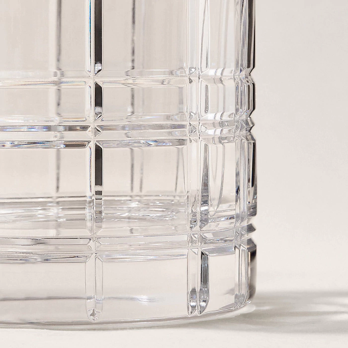 Crystal vase "Hudson Plaid" small