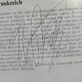 Журнал с 14-ю автографами автогонщиов: Айртона Сенны, Алена Проста, Джонатана Палмера, Найджела Мэнселла, Риккардо Патрезе и других