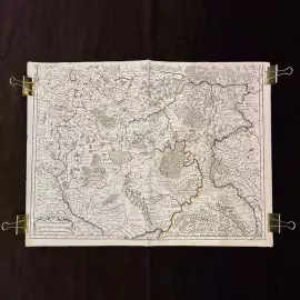 Карта Московии. Картограф Гийом Делиль. Париж, 1746 год