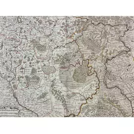 Карта Московии. Картограф Гийом Делиль. Париж, 1746 год