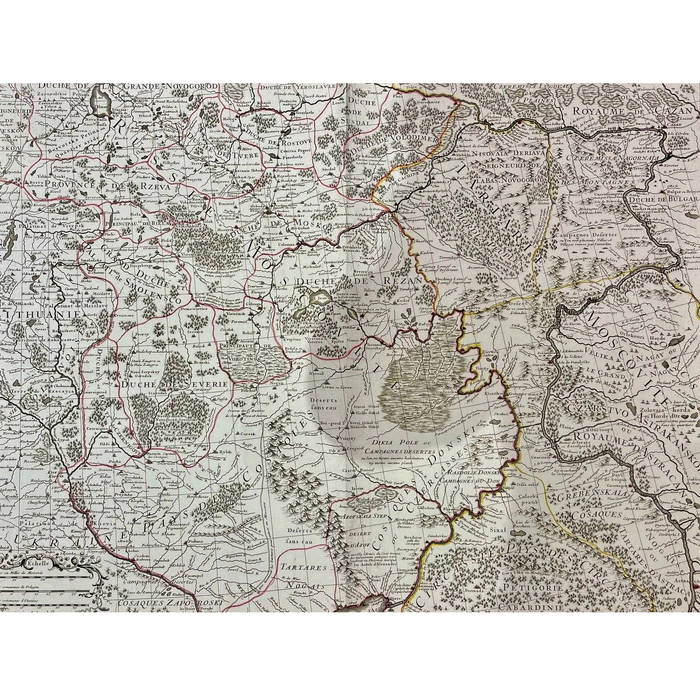 Map of Muscovy. Cartographer Guillaume Delille. Paris, 1746