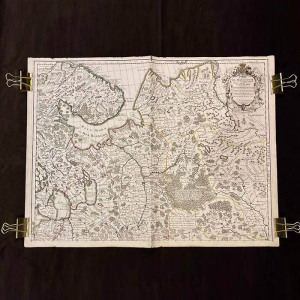 Карта Московии. Картограф Гийом Делиль. Париж, 1746 год