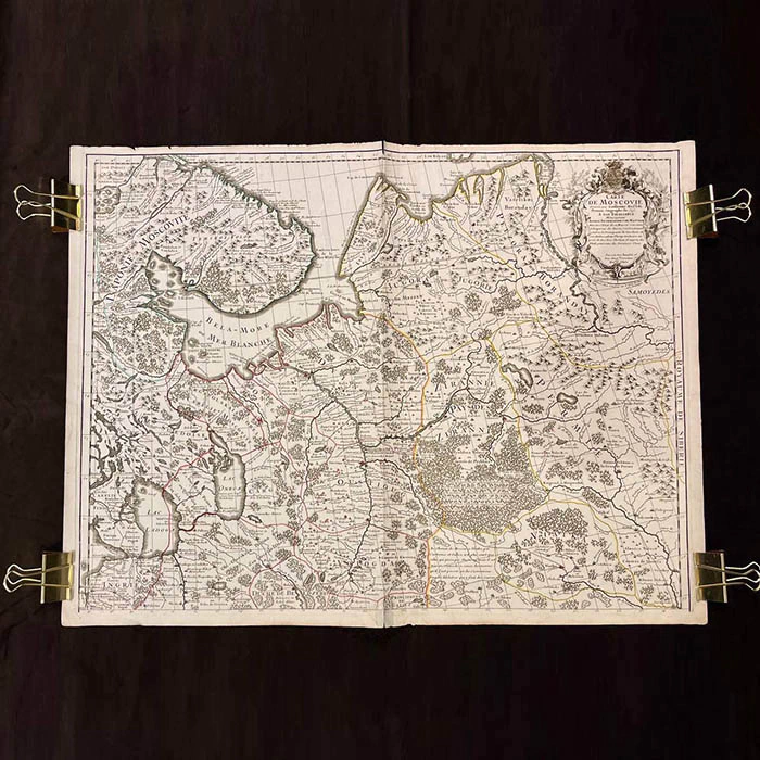 Map of Muscovy. Cartographer Guillaume Delille. Paris, 1746