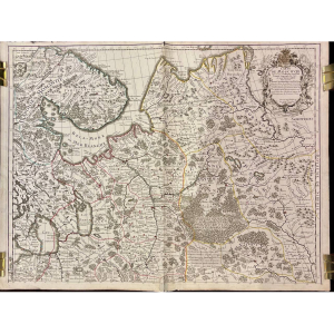 Карта Московии. Картограф Гийом Делиль. Париж, 1746 год