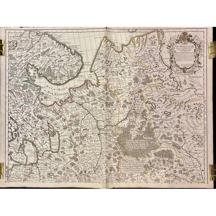 Map of Muscovy. Cartographer Guillaume Delille. Paris, 1746