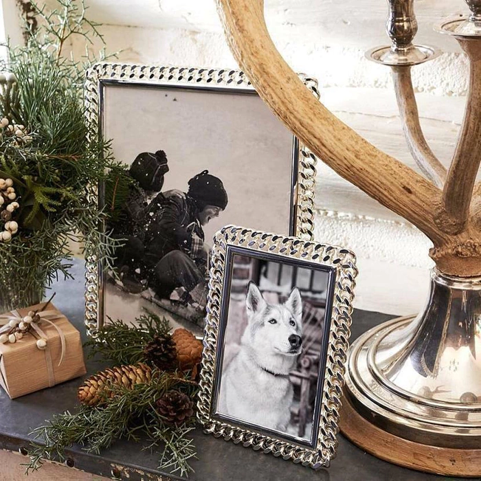 Photo frame "Blake" silver-plated, large