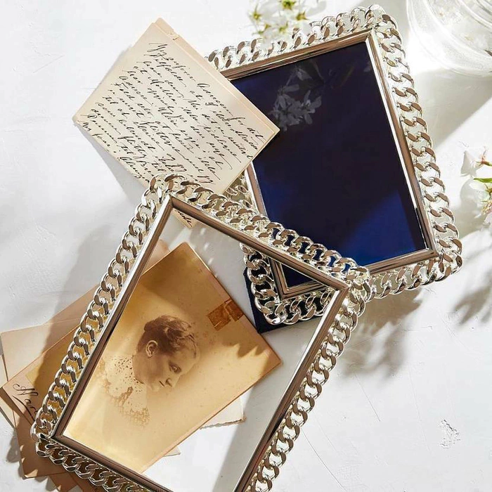 Photo frame "Blake" silver-plated, large