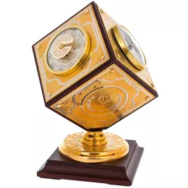Cube weather station on a square stand, Zlatoust
