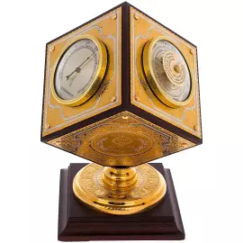 Cube weather station on a square stand, Zlatoust