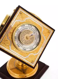 Cube weather station on a square stand, Zlatoust