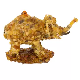 Шкатулка из янтаря "Мамонтёнок"