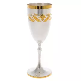 Бокал серебряный "Версаль" с позолотой, №50