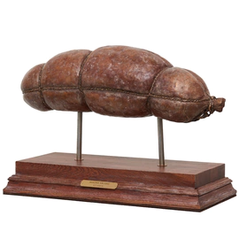 Bronze sculpture "Magna salami" big salami
