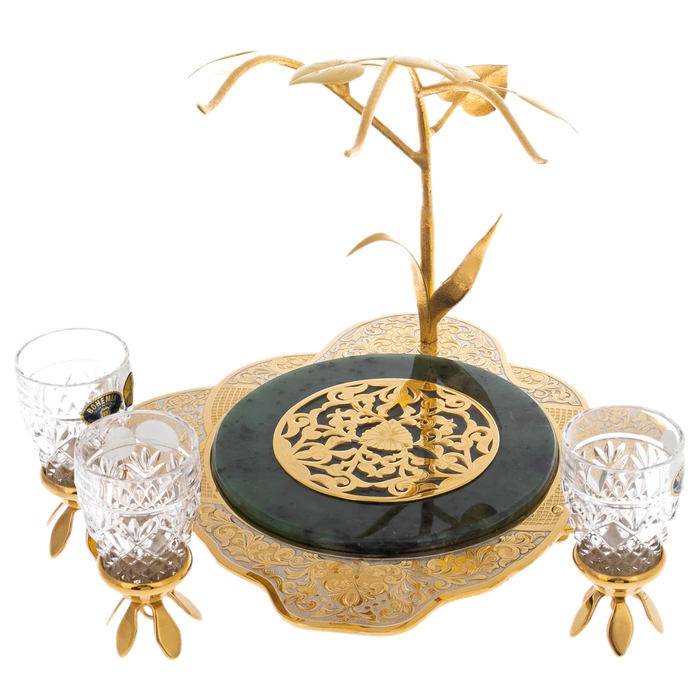 Vodka set "Bells" for 3 persons, Zlatoust