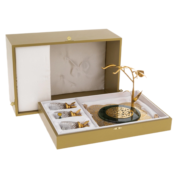Vodka set "Bells" for 3 persons, Zlatoust