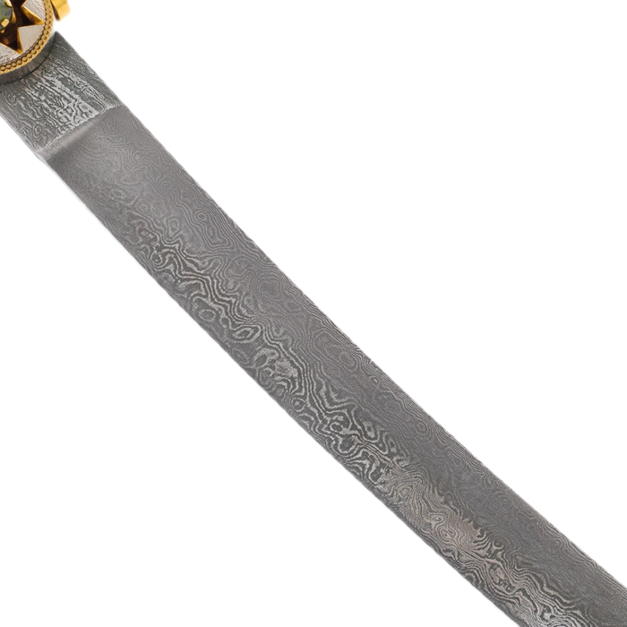 Gift saber "Vostok" with cubic zirconia, Zlatoust