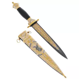 Кинжал из дамасской стали "Благородный олень" Златоуст