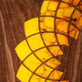 Нарды из ореха и янтаря "Орнамент"