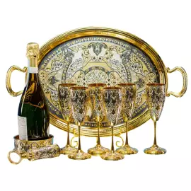Набор для вина "Золотая роскошь" на 6 персон