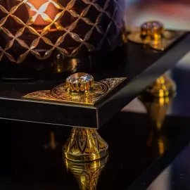 Composition "Lioness" with a candlestick