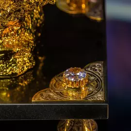 Composition "Lioness" with a candlestick