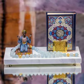 Композиция из белого мрамора "Сокровища Востока"