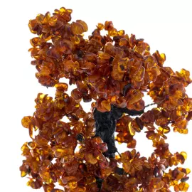 Дерево из янтаря "Дуб" коньячный