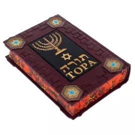 Книга в кожаном переплете "Тора"