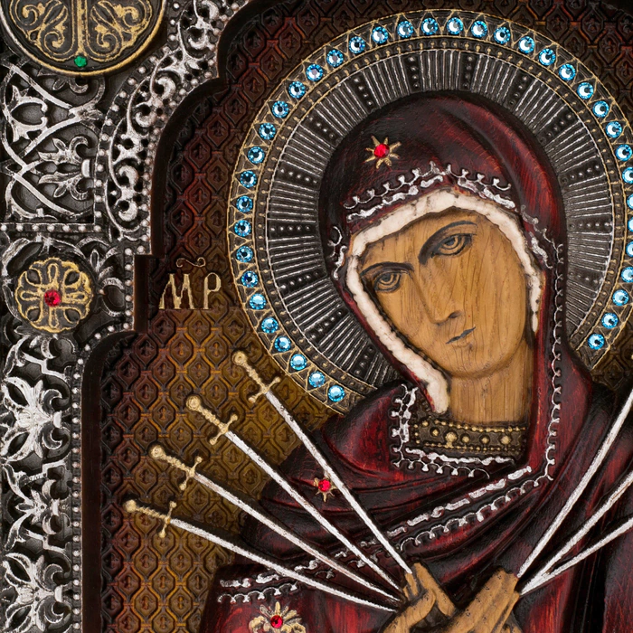 Semistrelnaya wooden icon