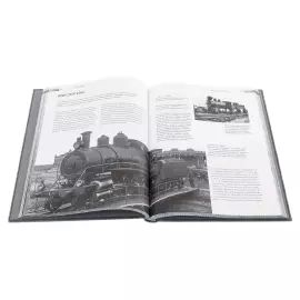 Leather-bound book "The History of Russian Railways"