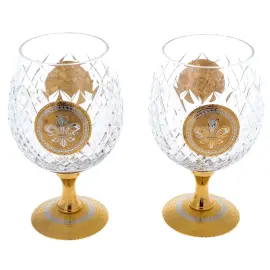 Набор бокалов для коньяка "Гербовый" на 2 персоны, Златоуст