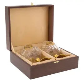 Набор бокалов для коньяка "Гербовый" на 2 персоны, Златоуст