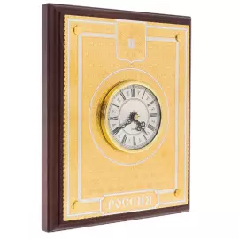 Clock panel "Russia" on a stand, Zlatoust