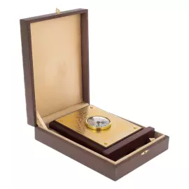 Clock panel "Russia" on a stand, Zlatoust