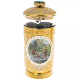 Набор для чая "Френч" на 2 персоны, 5 предметов, Златоуст