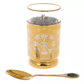 Набор для чая "Френч" на 2 персоны, 5 предметов, Златоуст