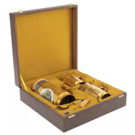 Набор для чая "Френч" на 2 персоны, 5 предметов, Златоуст