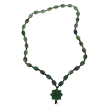 Rosary of jade "Muslim. Star" without balls, green