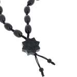 Rosary of jade "Muslim. A star with balls, black