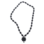 Rosary of jade "Muslim. Star" without balls, black