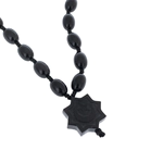 Rosary of jade "Muslim. Star" without balls, black