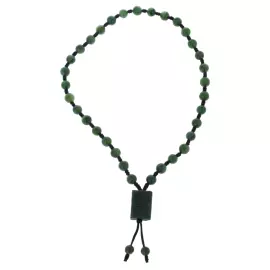 Четки из нефрита "Мусульманские. Книга" короткие, с шариками, зеленые