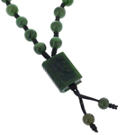 Rosary of jade "Muslim. The book " short, with balls, green