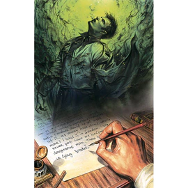 Книга в кожаном переплете "Собака Баскервилей" К. Дойл