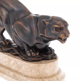 Авторская скульптура из бронзы "Снежный барс"