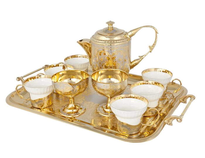 Tea set "Grace" for 6 persons, Zlatoust