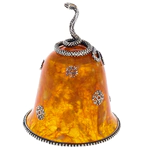 Amber and bronze bell "The Year of the Snake"
