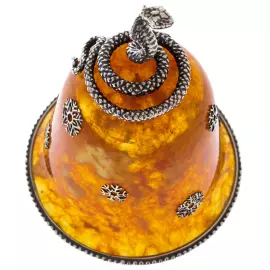 Amber and bronze bell "The Year of the Snake"
